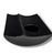 1970s–1980s Japanese Black Ceramic Modernist Ikebana Vase With Circular Aperture For Sale In San Francisco - Image 6 of 10
