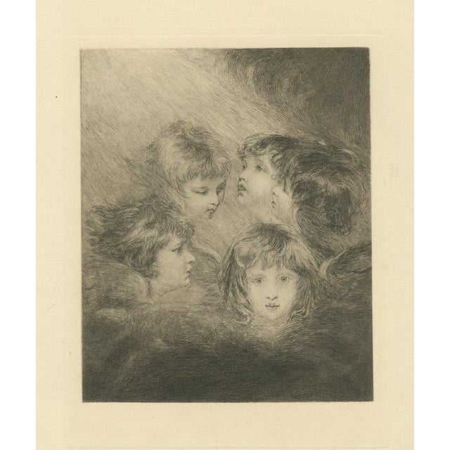 After Sir Joshua Reynolds, Angels Heads, 1890, Etching For Sale - Image 9 of 9