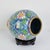 Dimensions: Height 25 cm (9.8") x Diameter 23 cm (9.1") Material: Cloisonné Enamel on Metal (Copper/Brass), Wood Stand...