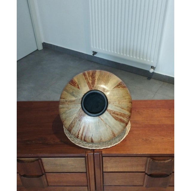 Large Vintage Vase in Leaves, 1950s For Sale - Image 6 of 15