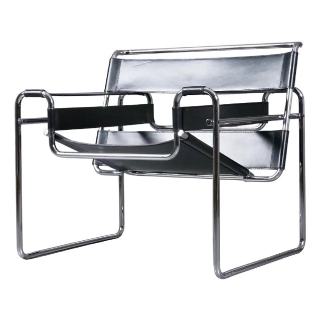 Vintage Wassily Chair by Marcel Breuer for Gavina For Sale