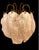 Mazzega pair wall lighting with large leaves glass Murano with brass structure. The Design and the quality of the glass...