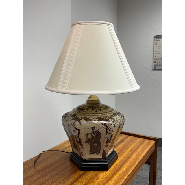 Chinese Mid 20th Century Tyndale Cosco Chinese Table Lamp For Sale - Image 3 of 12