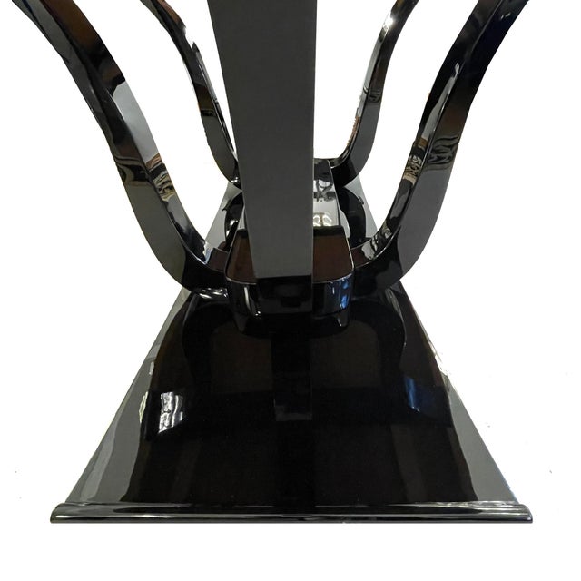 Art Deco Dining Table in Black Lacquer, 1930 For Sale - Image 11 of 13