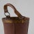 Mid-Century Bucket or Basket in Leather and Metal, 1940s For Sale - Image 6 of 9