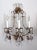 1940s Italian Gilt Metal Crystal Beaded Amethyst Wall Sconces - a Pair For Sale - Image 11 of 13