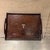 For your consideration, an art deco style antique service tray made of dark exotic wood from the early 20th century. It is...