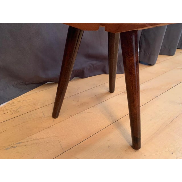 Wood Flower Side Table, 1960s For Sale - Image 7 of 9
