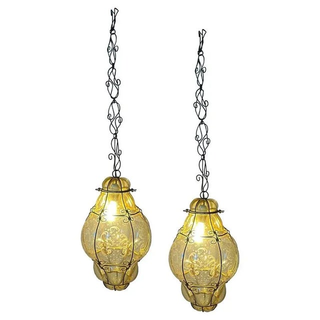 Vintage Murano Pendants, 1980s, Set of 2 For Sale - Image 16 of 16