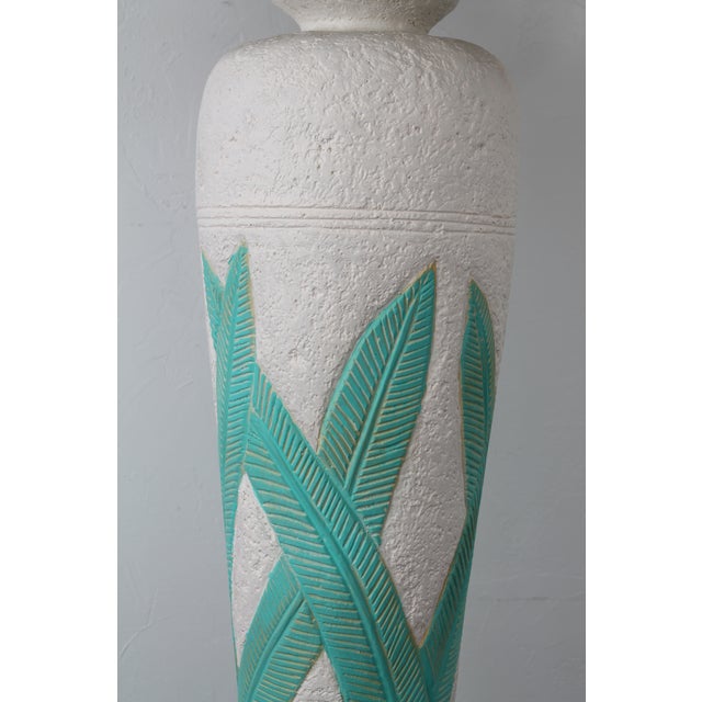 1980s Vintage 80's Plaster Floor Lamp For Sale - Image 5 of 7
