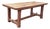 English Light Oak Refectory Dining Table For Sale