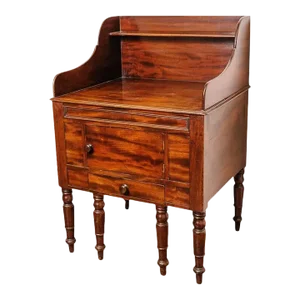 1840's English Mahogany Bedside Stand
