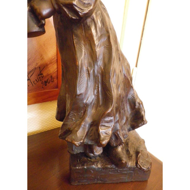 Large Sculpture of Water Carrier by Richard Aurili, Italy, 1800s-1900s For Sale - Image 9 of 17