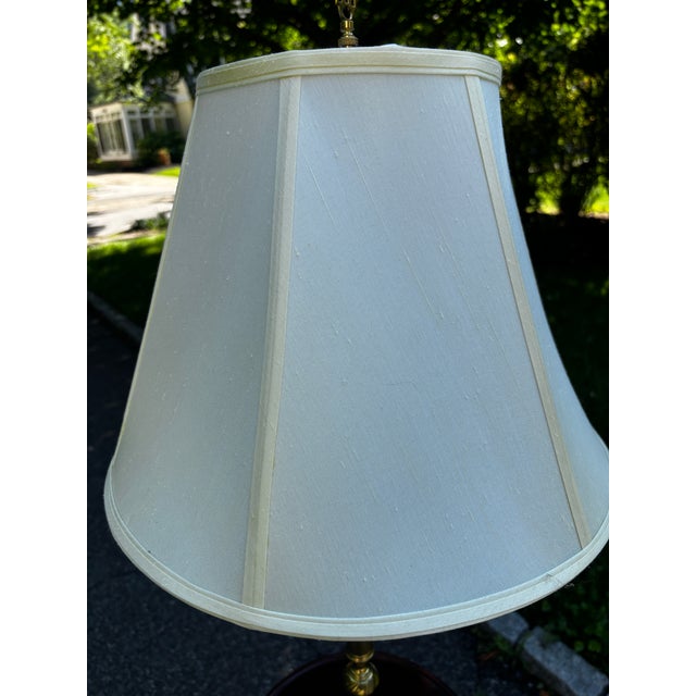 Late 20th Century Vintage Knob Creek Mahogany Floor Lamp Table For Sale - Image 5 of 7