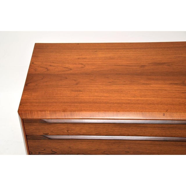 Vintage Danish Teak Chest of Drawers attributed to Ib Kofod Larsen for Faarup Møbelfabrik, 1960 For Sale - Image 9 of 14