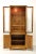 Late 20th Century Late 20th Century Burl Pecan Mediterranean Style Curio Display Cabinet For Sale - Image 5 of 10