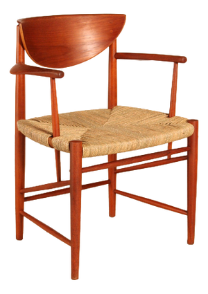 Mid-Century Modern Danish Teak Armchair by Peter Hvidt and Orla Molgard Nielsen for Soborg Mobler, 1950s