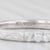 New 0.33ctw Diamond Wedding Band 14k White Gold Sz 6.5 Stackable Ring Art Carved For Sale In Greensboro - Image 6 of 9