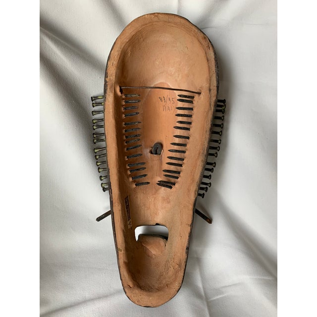 Alvino Bagni Italian Pottery Tribal Mask Sculpture For Sale - Image 12 of 13