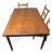 1990s Vintage Teak Dinner Table With Single Leaf For Sale