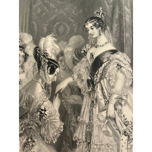 Ebony Antique Portrait of Queen Victoria 19th Century Engraving. For Sale - Image 8 of 9