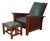 Stickley Mission Cherry Morris Chair & Ottoman For Sale
