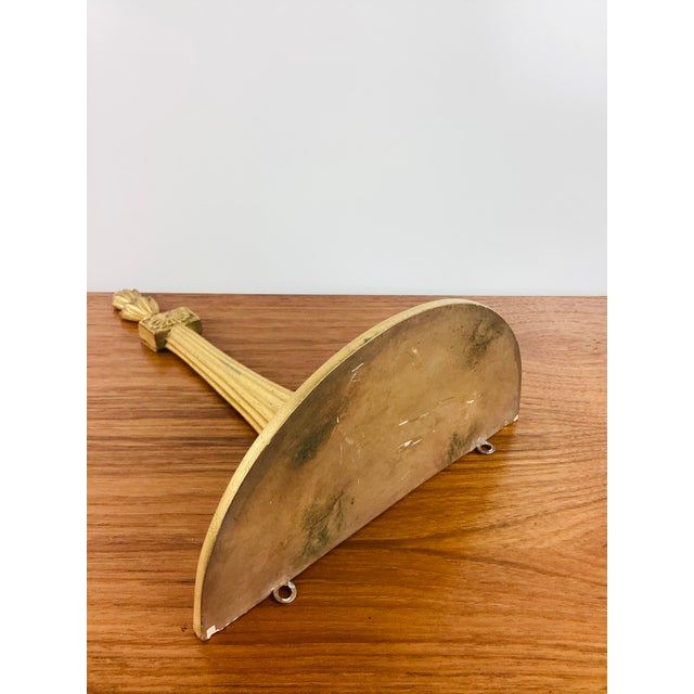 Vintage 1940s Art Deco Gold Gilt Plaster Wall Shelf For Sale In Las Vegas - Image 6 of 7