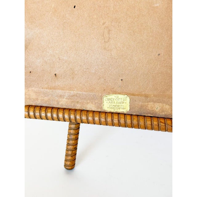 Early 20th Century Riverside Birch Trees Painting on Board by F. Mighell For Sale - Image 9 of 10