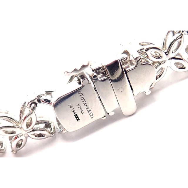 Tiffany and Co. Tiffany & Co. Victoria Platinum Graduated Marque Shape Diamond Necklace For Sale - Image 4 of 16