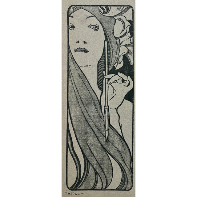 Late 19th Century Alphonse Mucha, Cover for l'Estampe Moderne, December 1898, Lithograph For Sale - Image 5 of 9