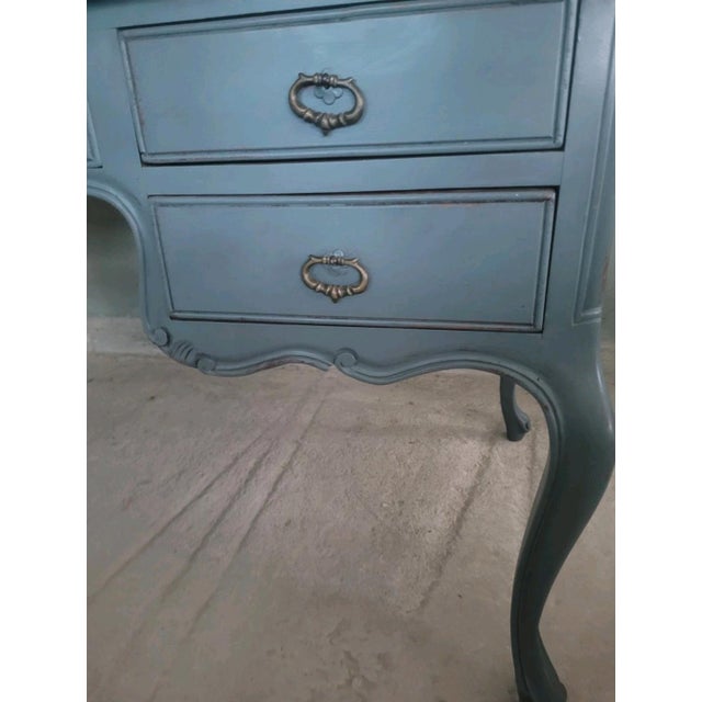 Wood Louis XV Style Lacquered Desk, 1950s For Sale - Image 7 of 13