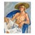 The Blue Chair Figurative Painting, Oil on Canvas, Post-War, Unsigned by Patricia Gillfillan For Sale