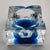 Square Ashtray in Hand-Worked Murano Glass with Ice Cube Effect, 1970s For Sale - Image 6 of 10