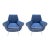 1950s Pair of Italian Modern Gio Ponti Inspired Lounge Chairs For Sale