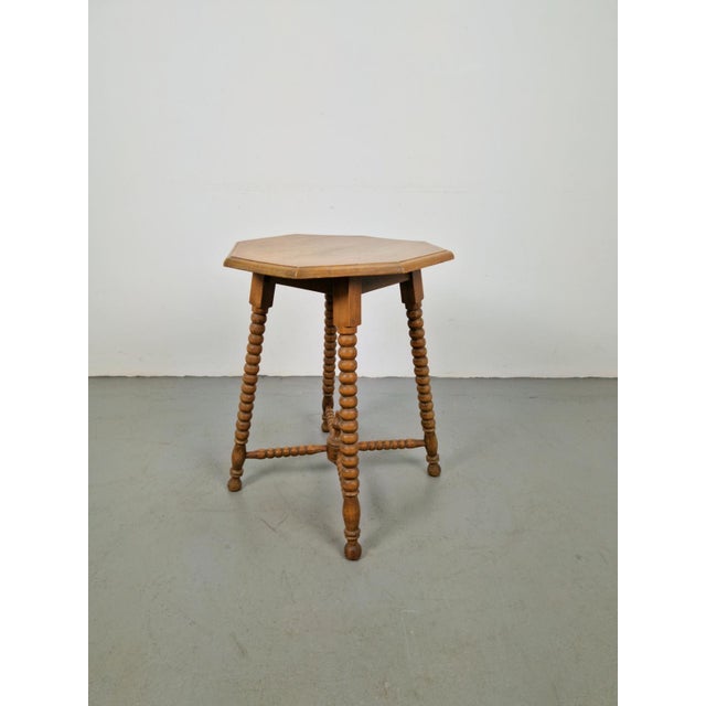 Vintage Dutch Bobbin Side Table, 1930s For Sale - Image 3 of 9