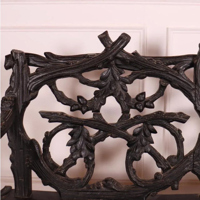 Victorian Black Forest Bench For Sale - Image 4 of 11