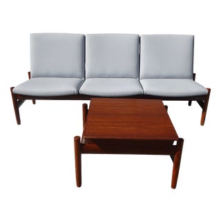 Scandinavian Modular Living Room Set by Gunnar Sørlie for Karl Sørlie and Sønner, 1960s, Set of 4 For Sale