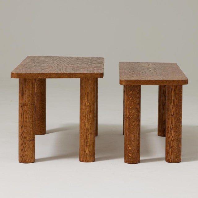 Mid-Century Modern Wood Coffee Tables, 1950, Set of 2 For Sale - Image 10 of 18
