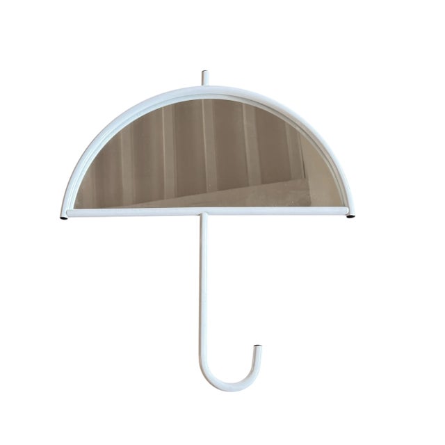 Postmodern Umbrella Shaped Wall Mirror, Italy 1980s For Sale - Image 4 of 9