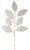 Elevate your holiday decor with the Champagne Magnolia Leaf Spray featuring a stylish silver hue and delicate twig...
