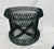 Mid Century French Style Green Metal Mesh Planter & Tripod Plant Stand, in the Manner of Mathieu Matégot, C. 1950s For Sale In Raleigh - Image 6 of 12
