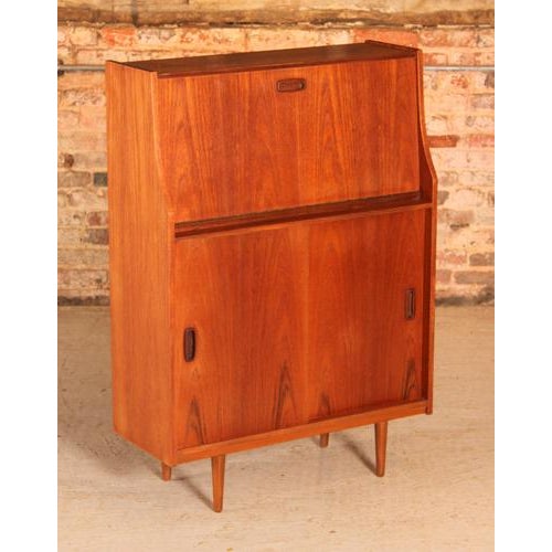Mid-Century Modern Teak Secretaire, 1960s For Sale - Image 3 of 11