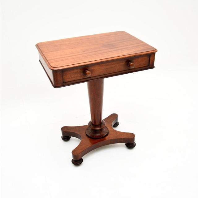 A smart and extremely well made antique William IV occasional side table. This was made in England, it dates from around...