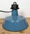 Industrial Blue Enamel Factory Lamp with Cast Iron Top, 1960s For Sale - Image 14 of 18