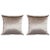 Silver Modernist Striated Antique Silver Silk Pillows - a Pair For Sale - Image 8 of 8