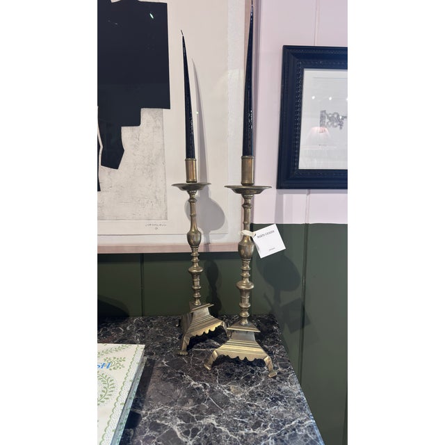 18th Century 18th Century Pair of Bronze Candelabra For Sale - Image 5 of 5