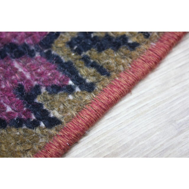 1980s Turkish Red Bordered Rug For Sale - Image 10 of 13