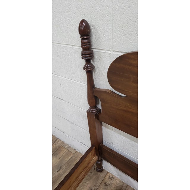 Vintage Full Size Duncan Phyfe Style Traditional Bed For Sale - Image 10 of 10