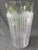 Art Deco Large Vintage Clear Ethed Crystal Vase For Sale - Image 3 of 18