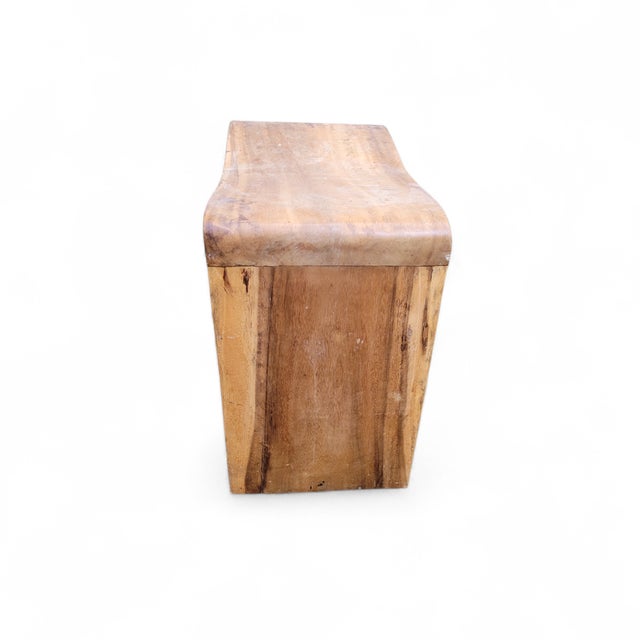 Wabi-Sabi Hand-Carved Hardwood Stool or Side Table, Southeast Asia, 1970s For Sale - Image 10 of 17